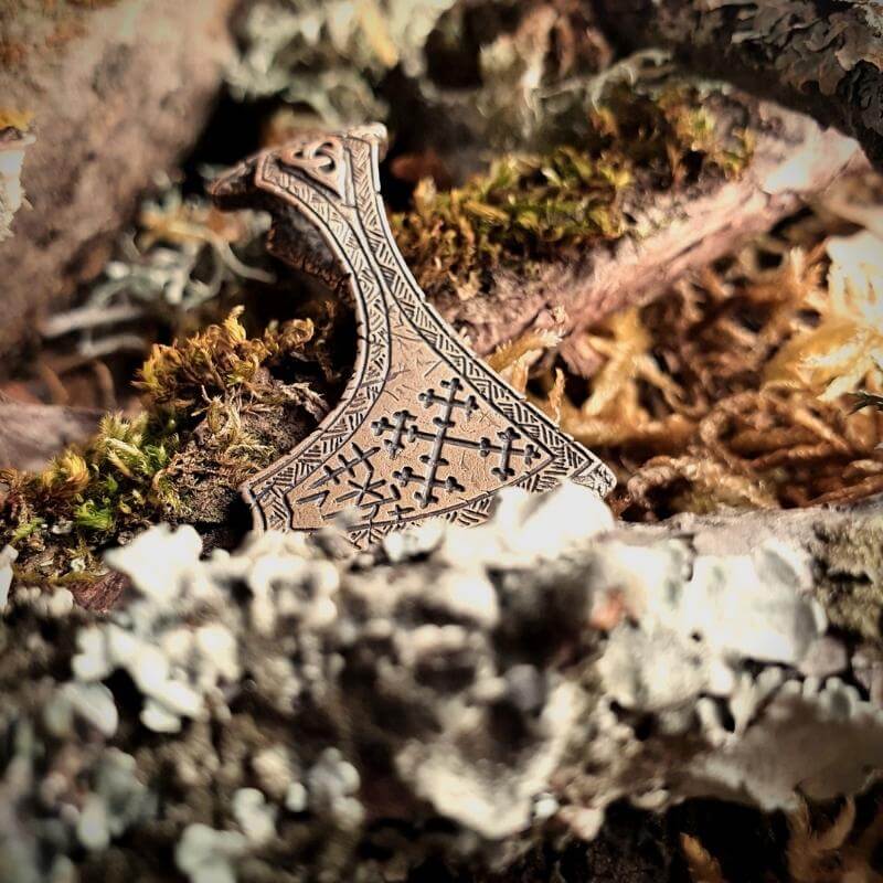 vkngjewelry Pendant Perun’s Axe Bronze Pendant