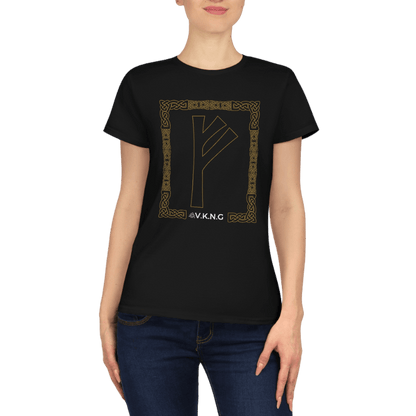 Printify T-Shirt Fehu Rune Norse Designs V.K.N.G™  T-shirt Girly Cut
