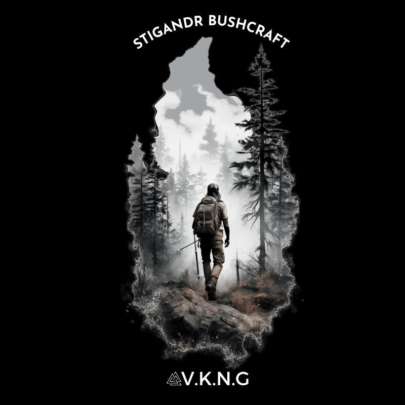 Printify Long-sleeve Stigandr Bushcraft Walker V.K.N.G™ Long Sleeve