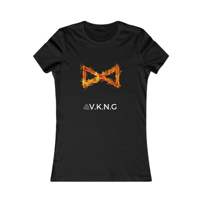 Printify T-Shirt Dagaz Flaming Rune V.K.N.G™ T-shirt Girly Cut