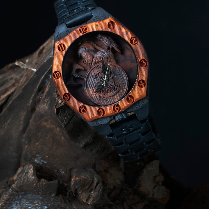 vkngjewelry Watches Warrior Viking Wooden Watch