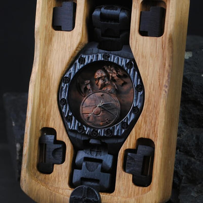 vkngjewelry Watches Warrior Viking Wooden Watch