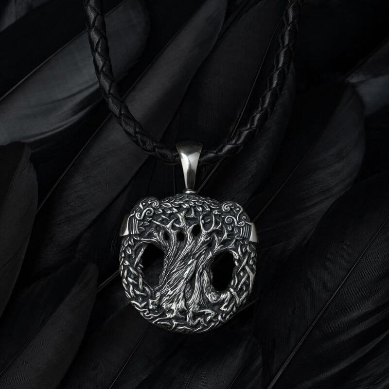 vkngjewelry Pendant Ravens Yggdrasil Necklace
