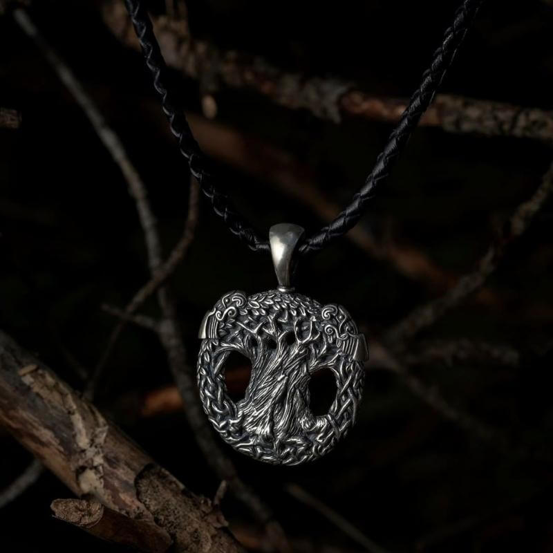 vkngjewelry Pendant Ravens Yggdrasil Necklace
