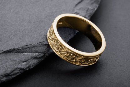 vkngjewelry Ring Handcrafted  Scandinavian Ornament Gold Ring