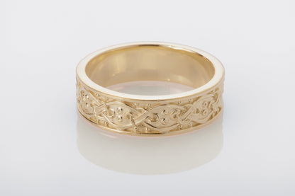 vkngjewelry Ring Handcrafted  Scandinavian Ornament Gold Ring