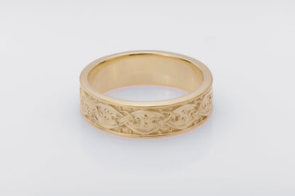 vkngjewelry Ring Handcrafted  Scandinavian Ornament Gold Ring