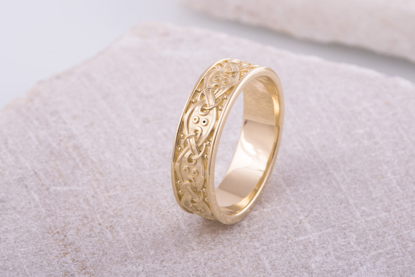 vkngjewelry Ring Handcrafted  Scandinavian Ornament Gold Ring