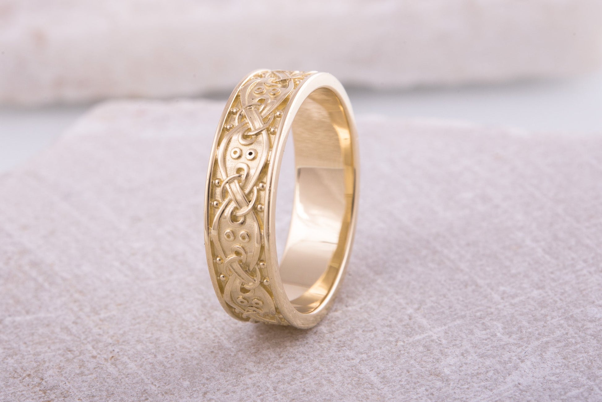 vkngjewelry Ring Handcrafted  Scandinavian Ornament Gold Ring