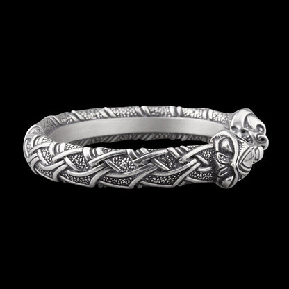 vkngjewelry Bracelet Handcrafted Silver Berserker Bear Torc