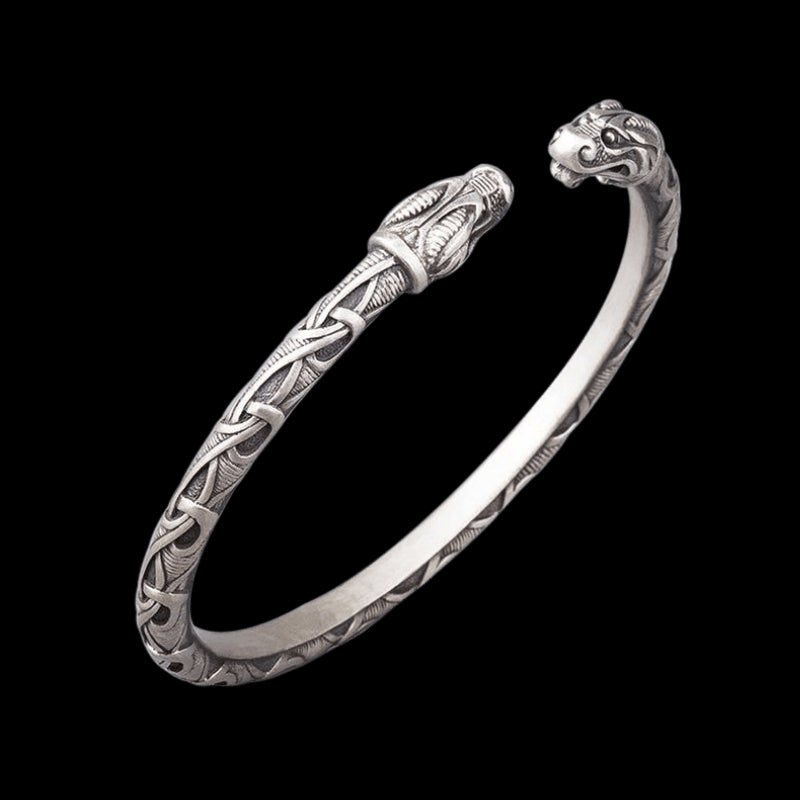 vkngjewelry Bracelet Silver Dragon's Cuff