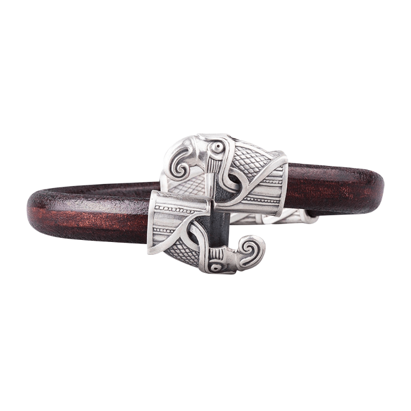 vkngjewelry Bracelet Silver Odin's Raven Hook Bracelet