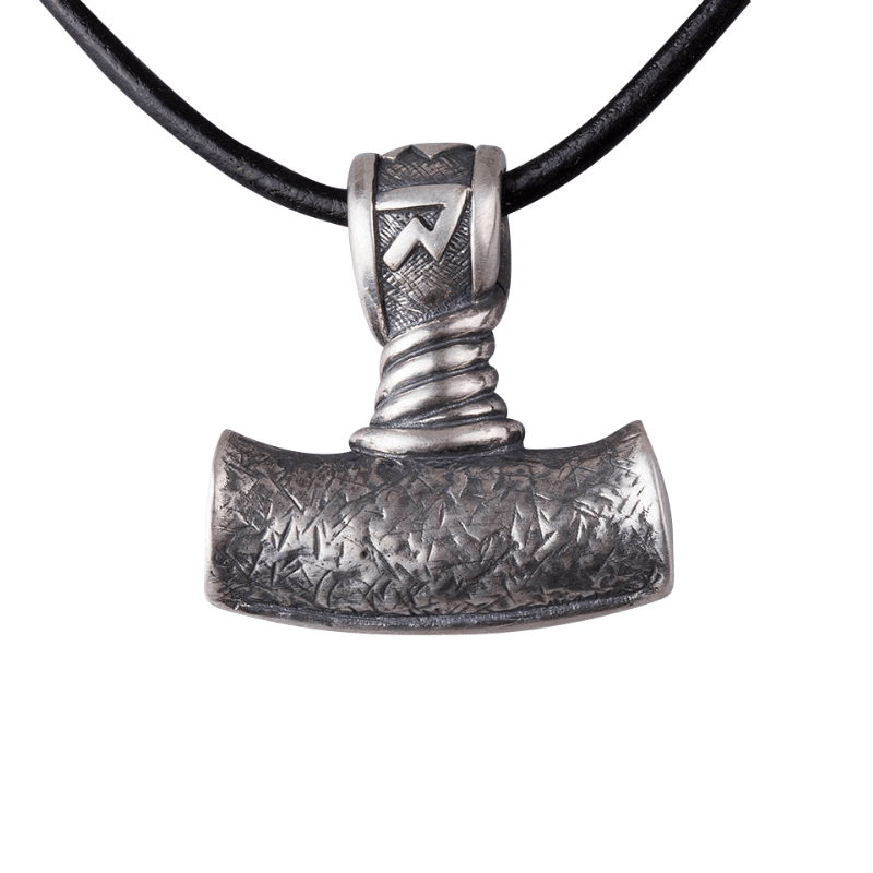 vkngjewelry Pendant Silver Raw Thor Hammer