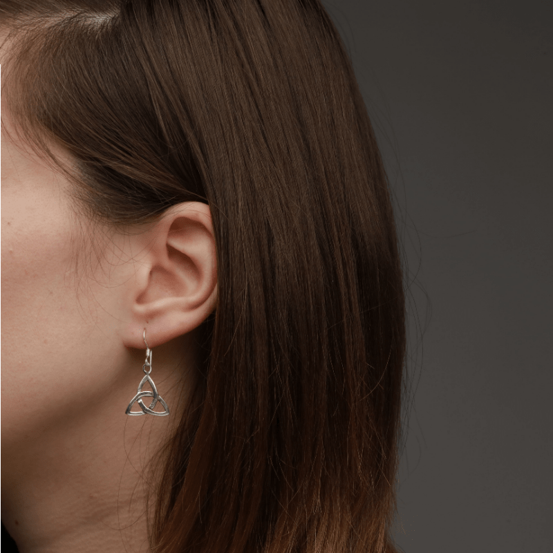 vkngjewelry Earring Silver Sterling Celtic Triquetra Earrings