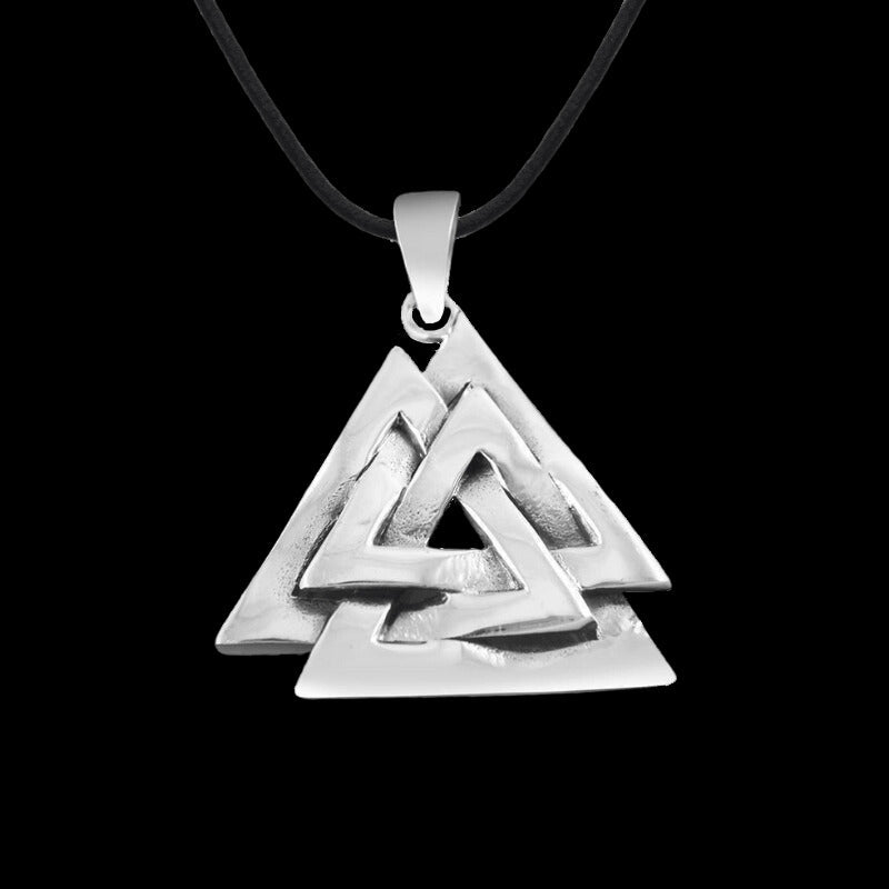 vkngjewelry Pendant Silver Sterling Clean Valknut Amulet