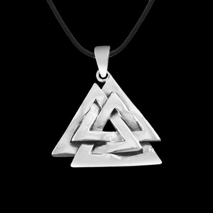 vkngjewelry Pendant Silver Sterling Clean Valknut Amulet