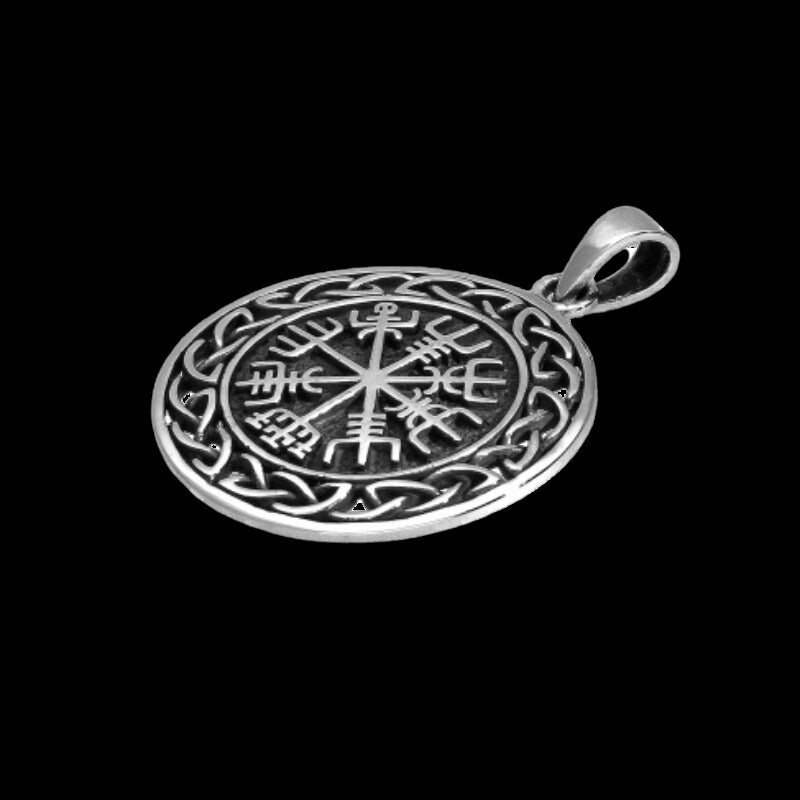 vkngjewelry Pendant Silver Sterling Vegvisir Amulet