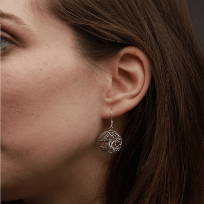 vkngjewelry Earring Silver Sterling Yggdrasil Earrings
