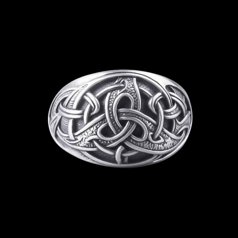 vkngjewelry Bagues Silver Triquetra Ring