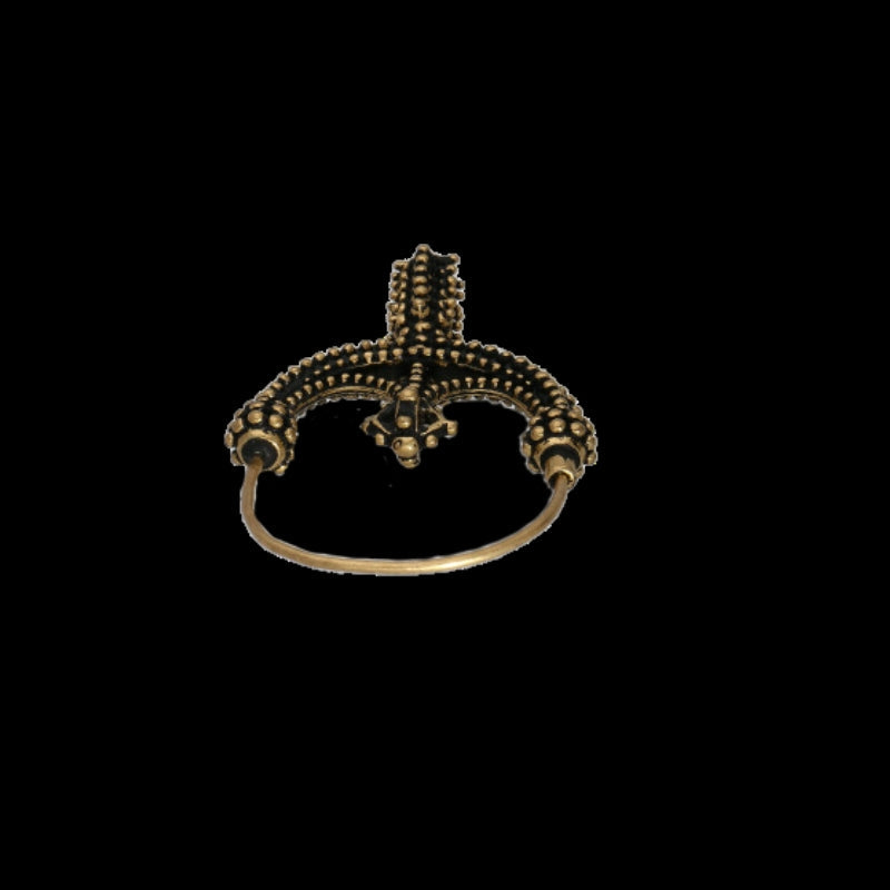 vkngjewelry Pendant Handcrafted Slavic Earrings by Zawada Lanckorońska Bronze