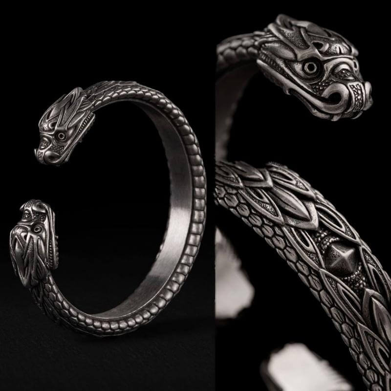 vkngjewelry Bracelet Snake Torc