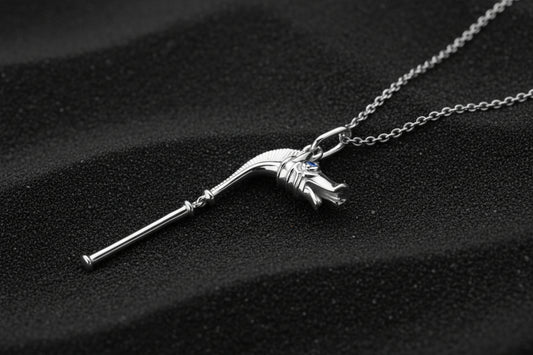 vkngjewelry Pendant Handcrafted Celtic Carnyx Silver Pendant