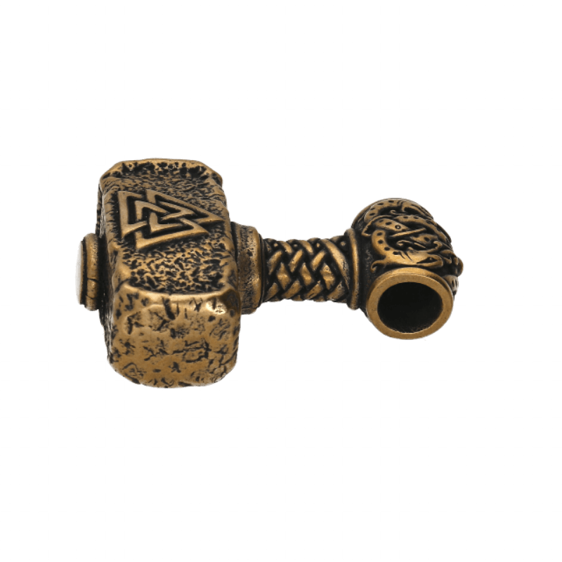 vkngjewelry Pendant The Huge Mjolnir Valknut Triquetra Thor's Bronze Pendant
