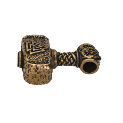 vkngjewelry Pendant The Huge Mjolnir Valknut Triquetra Thor's Bronze Pendant