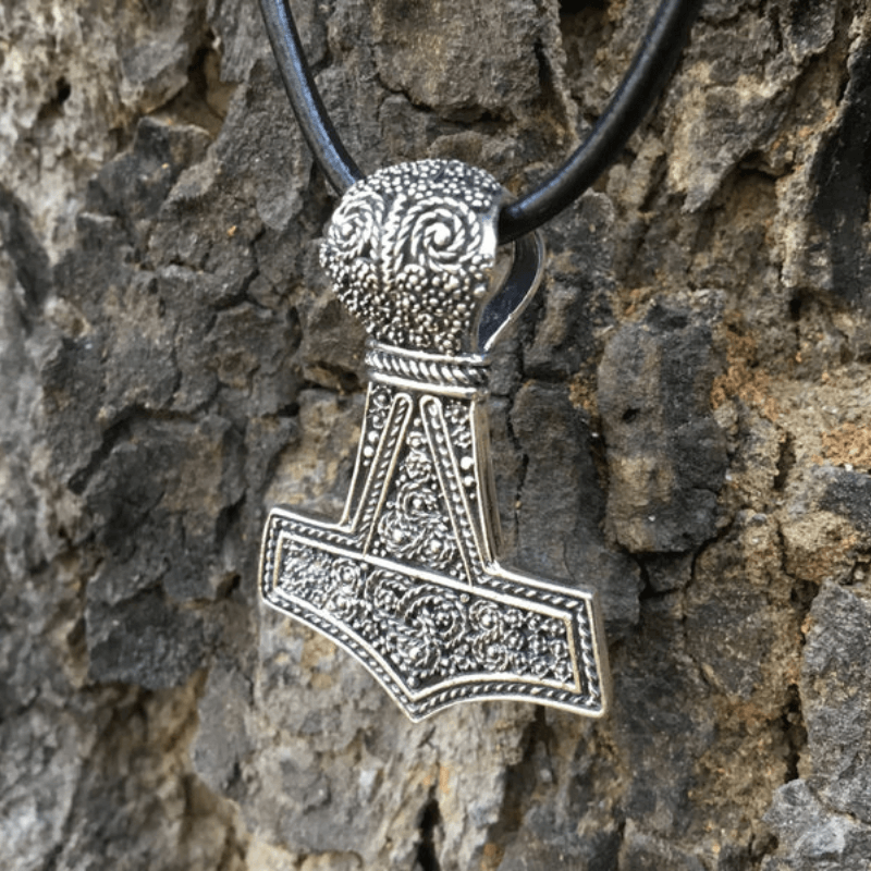 vkngjewelry Pendant Thor Hammer Mammen Style Viking 925 Sterling silver Pendant