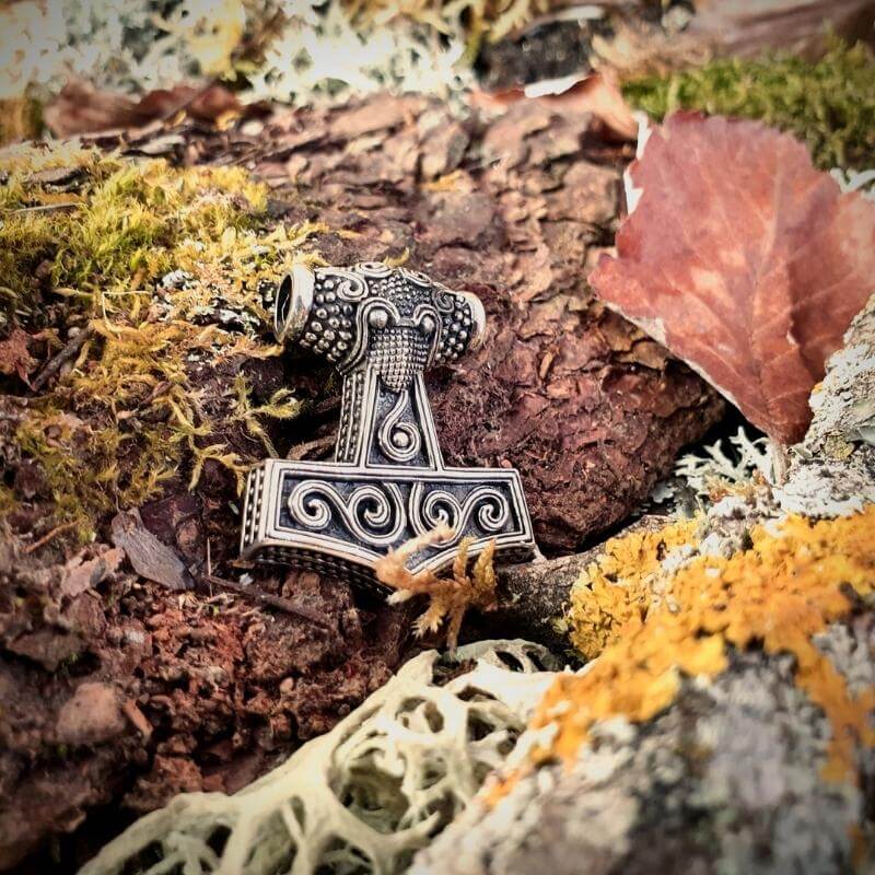 vkngjewelry Pendant Thor Hammer Mjolnir Norse Nordic Sterling Silver Pendant