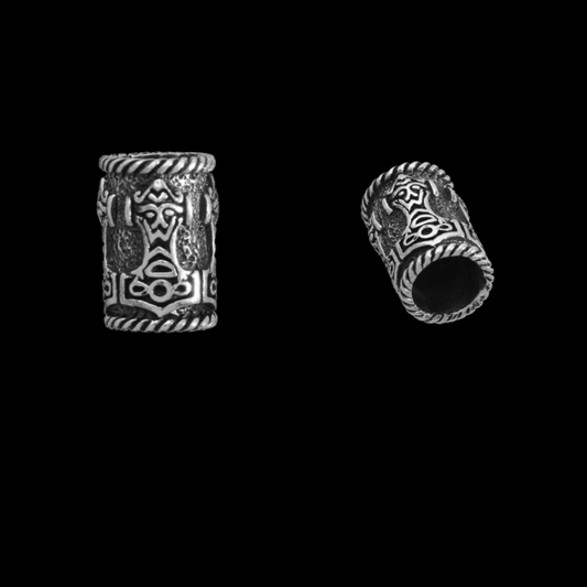 vkngjewelry Beads Thor Hammer Silver Sterling Bead