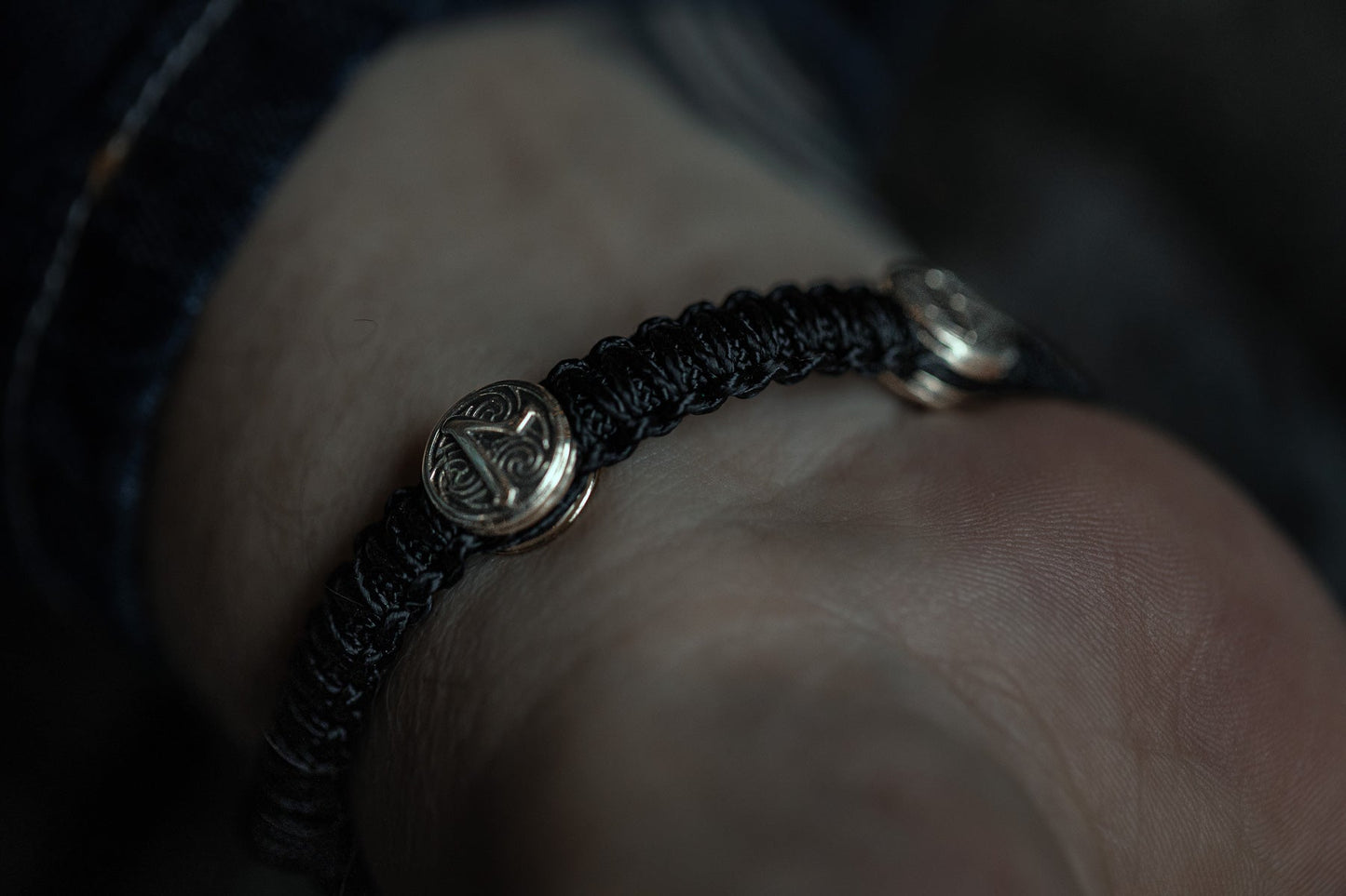 vkngjewelry Bracelet Brass Thor’s Hammer Paracord Bracelet Handcrafted Viking Mjolnir Wristband