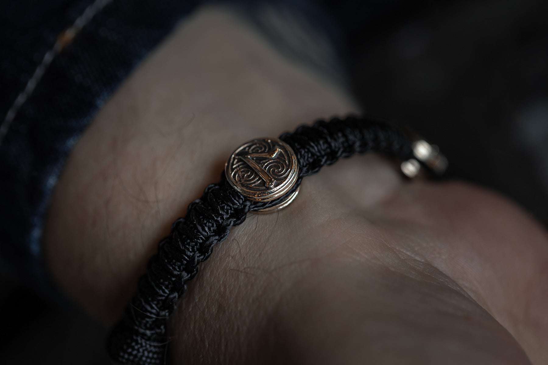 vkngjewelry Bracelet Brass Thor’s Hammer Paracord Bracelet Handcrafted Viking Mjolnir Wristband