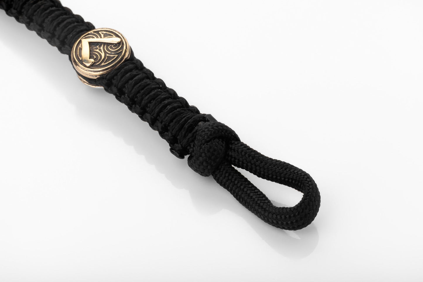 vkngjewelry Bracelet Brass Thor’s Hammer Paracord Bracelet Handcrafted Viking Mjolnir Wristband