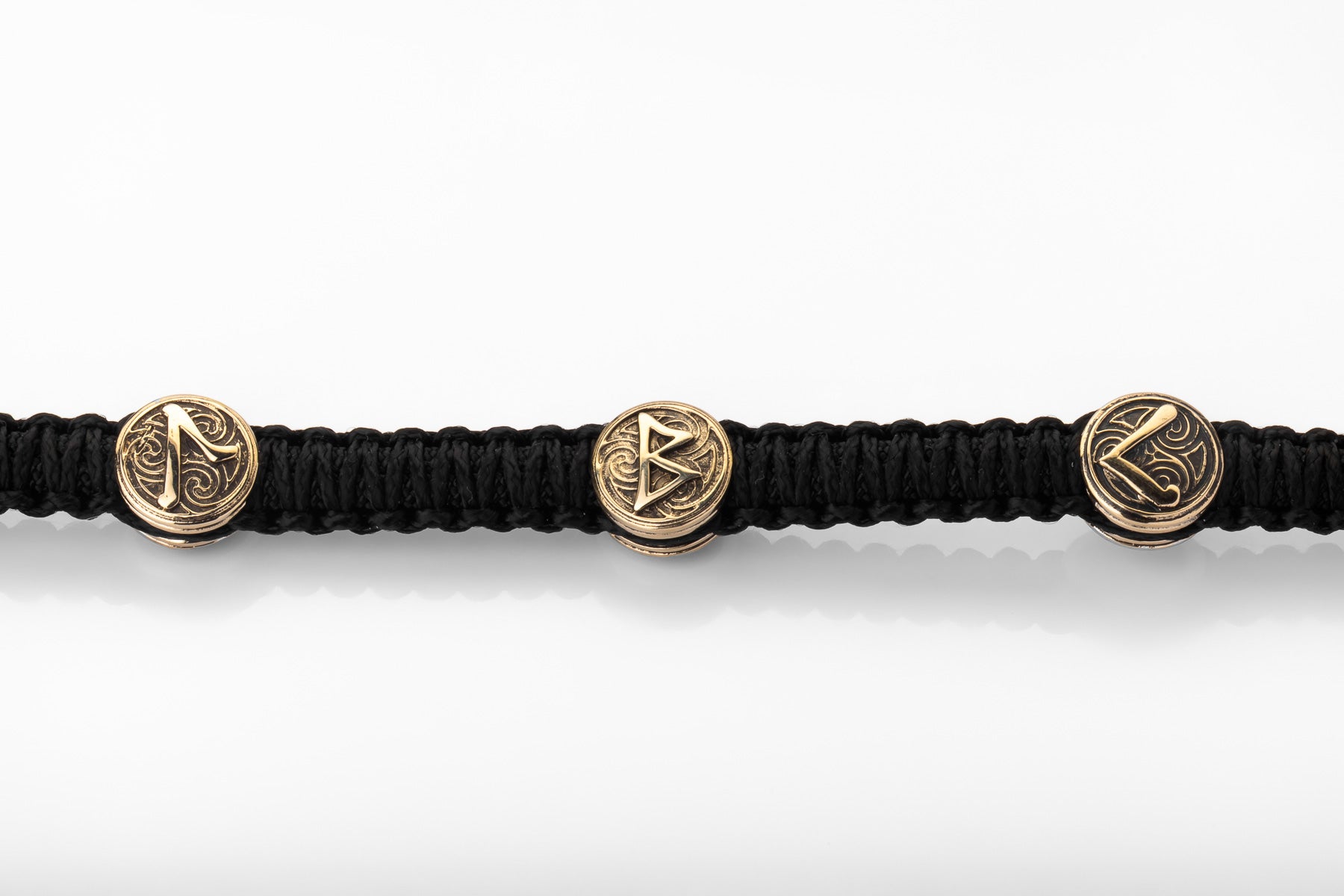 vkngjewelry Bracelet Brass Thor’s Hammer Paracord Bracelet Handcrafted Viking Mjolnir Wristband