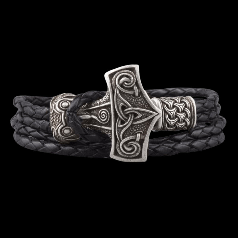 Hand Forged Steel Mjolnir Pendant | Handmade Thor's Hammer Necklace – Sons  of Vikings