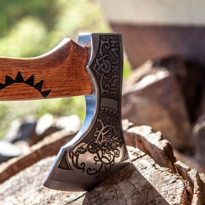 vkngjewelry hache Tree Of Life Camping Hatchet