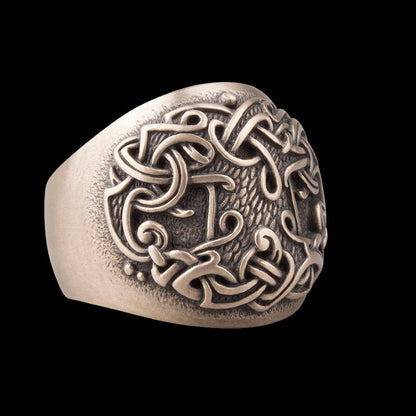 vkngjewelry Bagues Handcrafted Tree of life Viking Ring Bronze