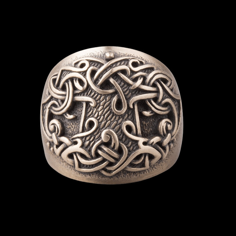 vkngjewelry Bagues Tree of life Viking Ring Bronze
