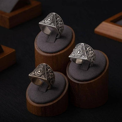 vkngjewelry Bagues Triquetra Mammen Style Nordic Bronze Ring
