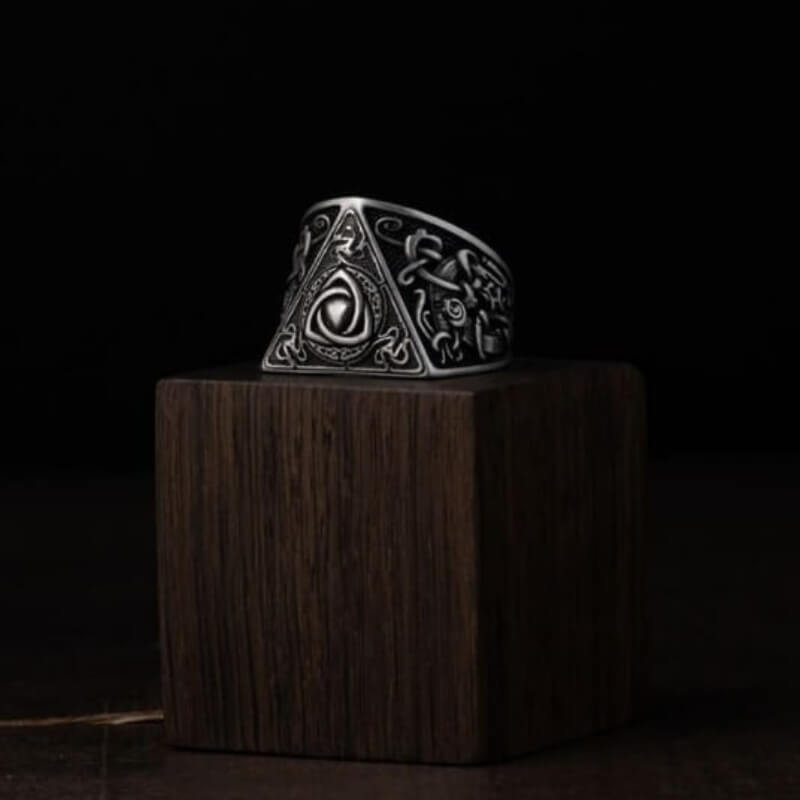 vkngjewelry Bagues Triquetra Mammen Style Nordic Silver Sterling Ring