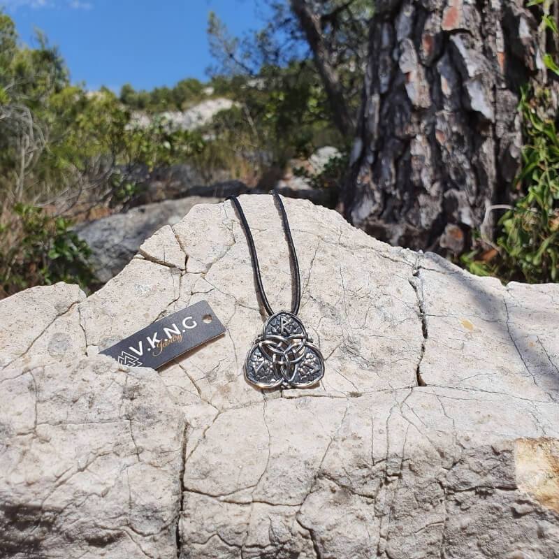 vkngjewelry Pendant Triquetra Symbol Runes Sterling Silver Pendant
