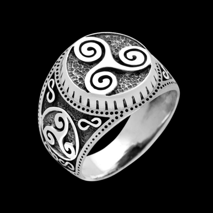vkngjewelry Bagues Triskelion Celtic Pagan Handcrafted Ring 925 Sterling Silver