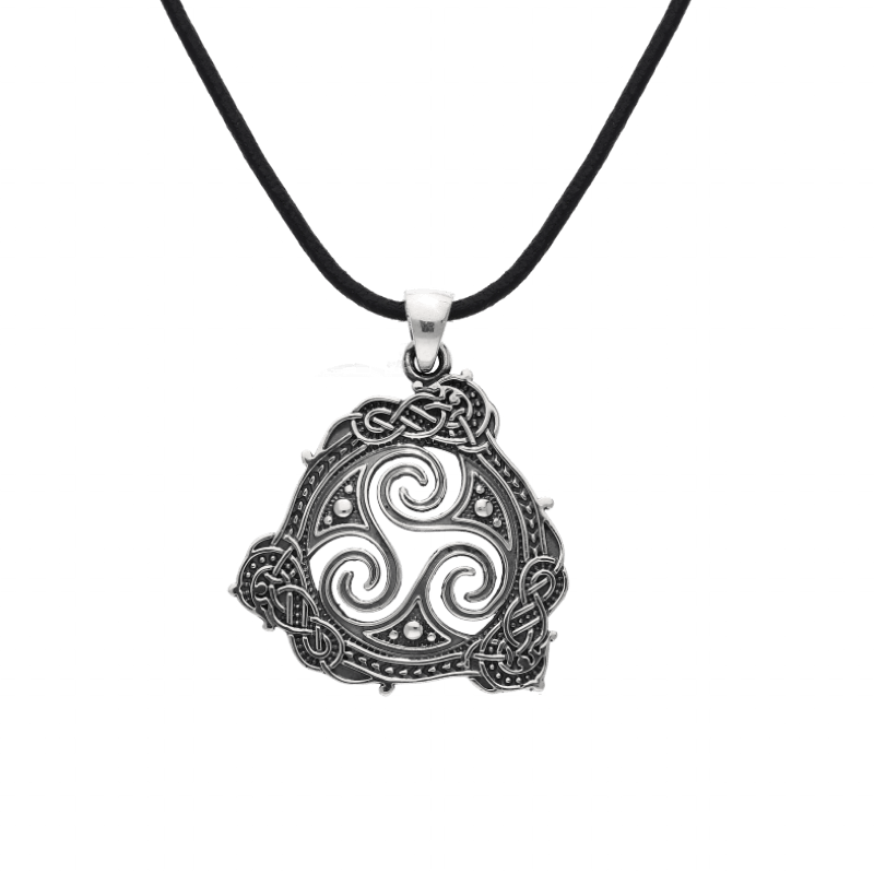 vkngjewelry Pendant Triskelion Symbol Ornament Sterling Silver Pendant