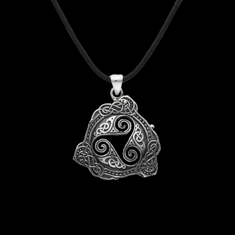 vkngjewelry Pendant Triskelion Symbol Scandinavian Ornament Sterling Silver Pendant