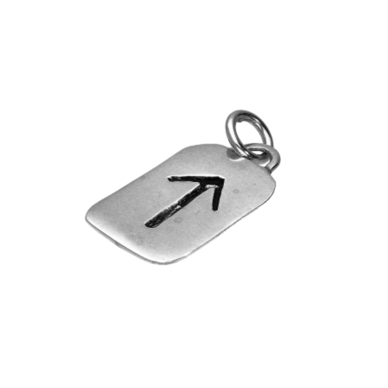 Tyr Rune Stone Sterling Silver Pendant | Viking Jewellery – vkngjewelry