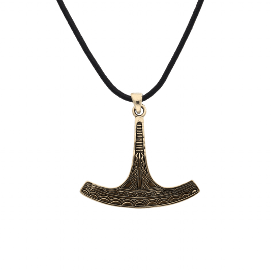 vkngjewelry Pendant Ukko Thor's Hammer Mjolnir Bronze Pendant