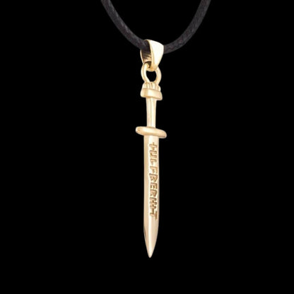 vkngjewelry Pendant Ulfberht Sword 14k Gold Pendant