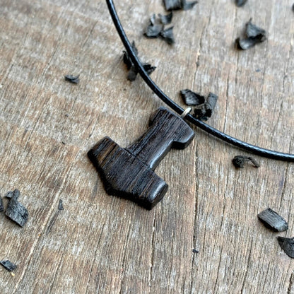vkngjewelry Pendant Unique Wood Small Thor Liss Hammer Pendant Style 5
