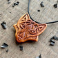vkngjewelry Pendant Unique Wood Celtic Design Fox Pendant Style 2